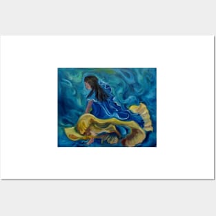 Gypsy Dancer blue Posters and Art